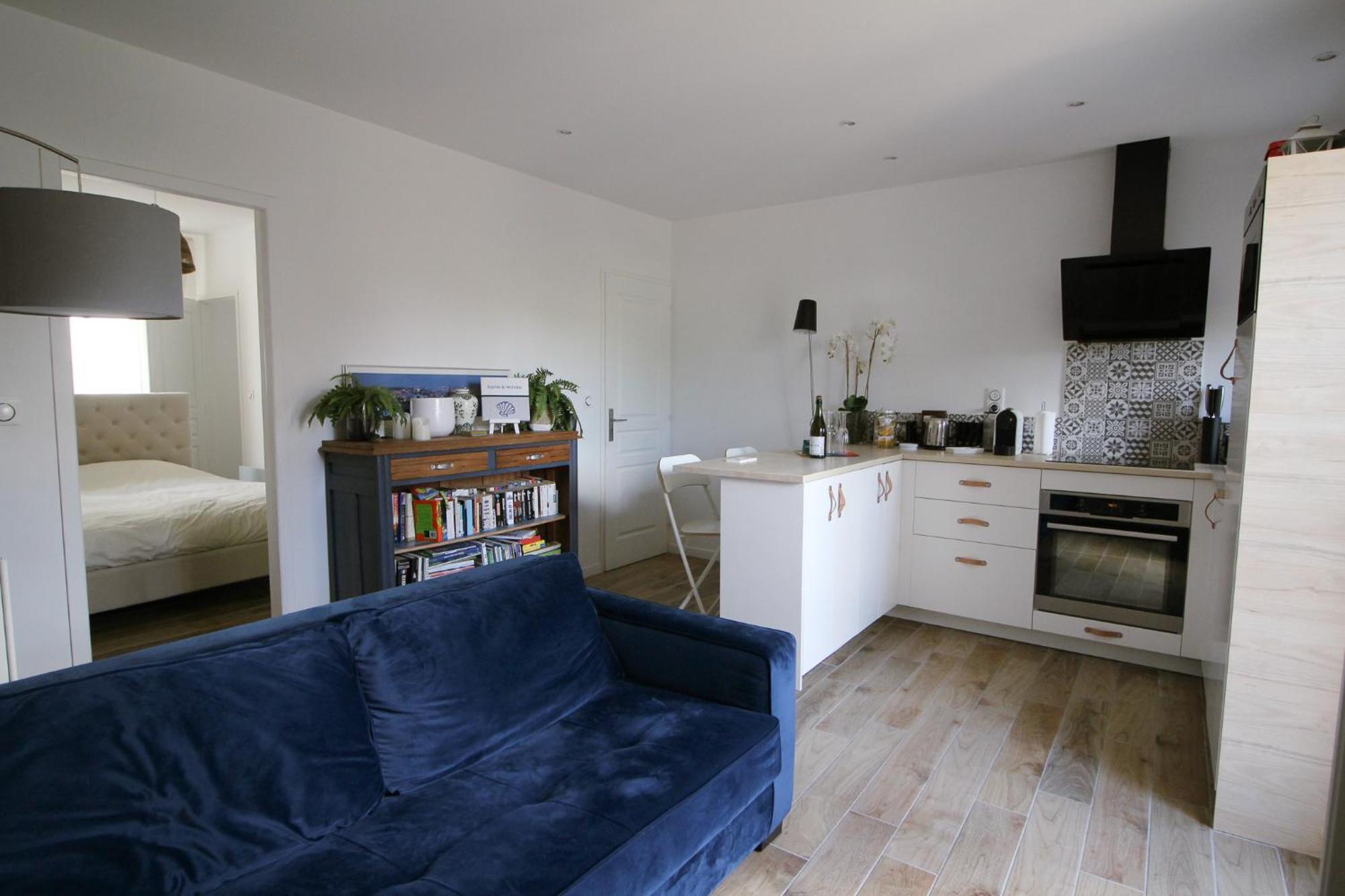 Appartement Avec Terrasse Privee, Plage A Pied Saint-Aubin-Sur-Mer  Extérieur photo