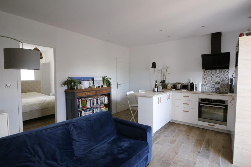 Appartement Avec Terrasse Privee, Plage A Pied Saint-Aubin-Sur-Mer  Extérieur photo