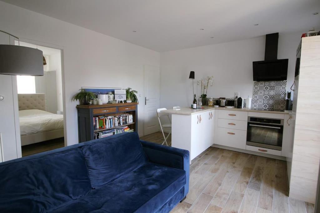 Appartement Avec Terrasse Privee, Plage A Pied Saint-Aubin-Sur-Mer  Extérieur photo